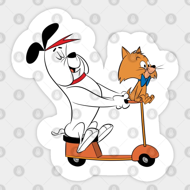 Ruff and Reddy Hanna Barbera Sticker TeePublic